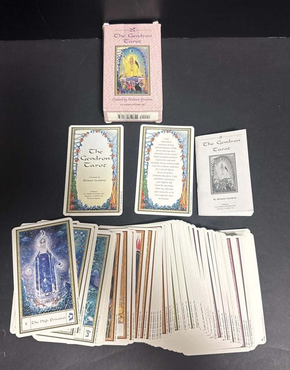 Gendron Tarot Deck 1st Edition 1997 Card Deck Instructions Melanie Gendron VTG
